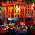 Michael O'Toole Colours of the Riviera painting